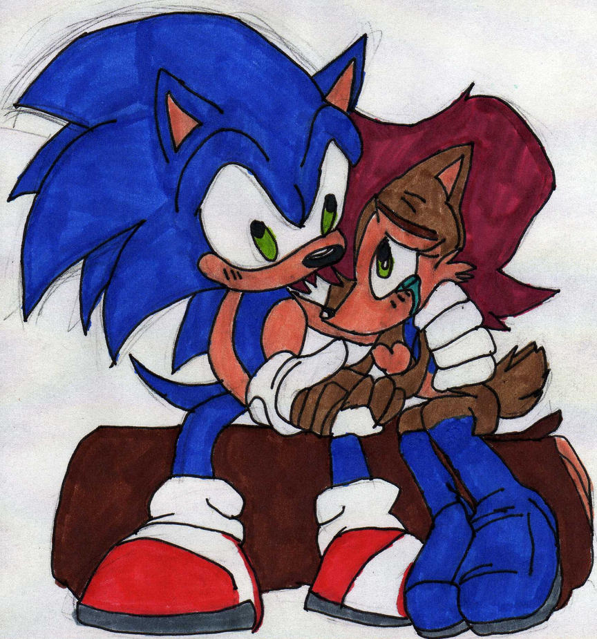 Sally and Sonic - Colored by dragonheart07 on DeviantArt