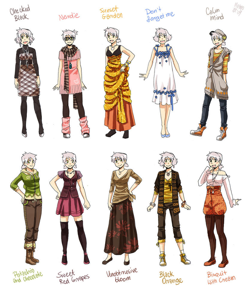 Various female clothes 9 by meago on DeviantArt