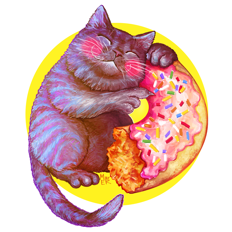 Donut Cat by Mar-ER on DeviantArt