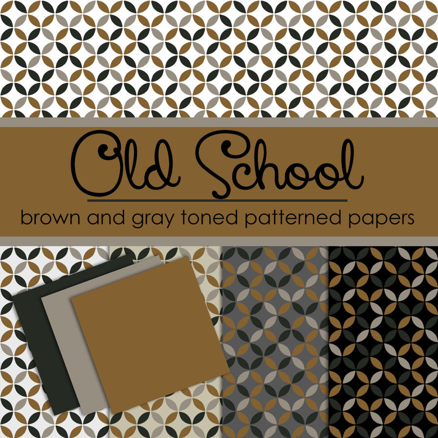 Free Old School Brown and Gray Toned Papers by TeacherYanie