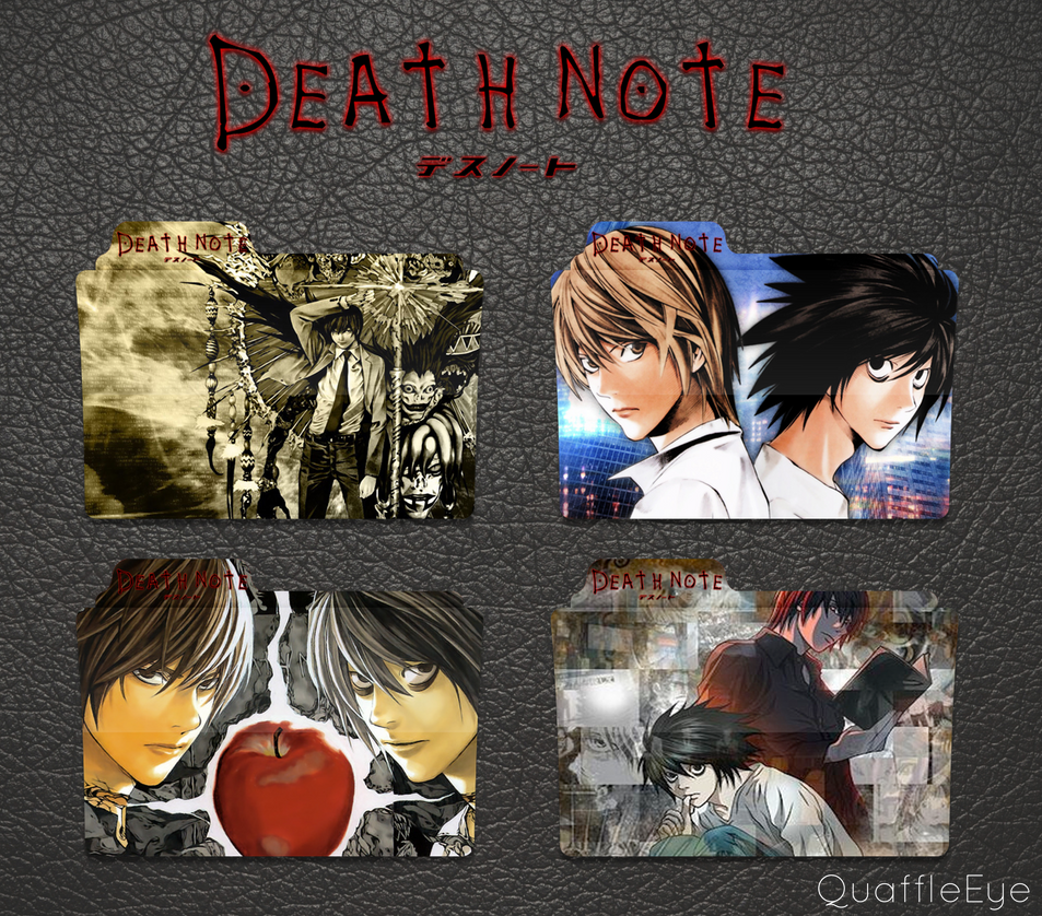 Death Note Icon Folder Pack by QuaffleEye on DeviantArt