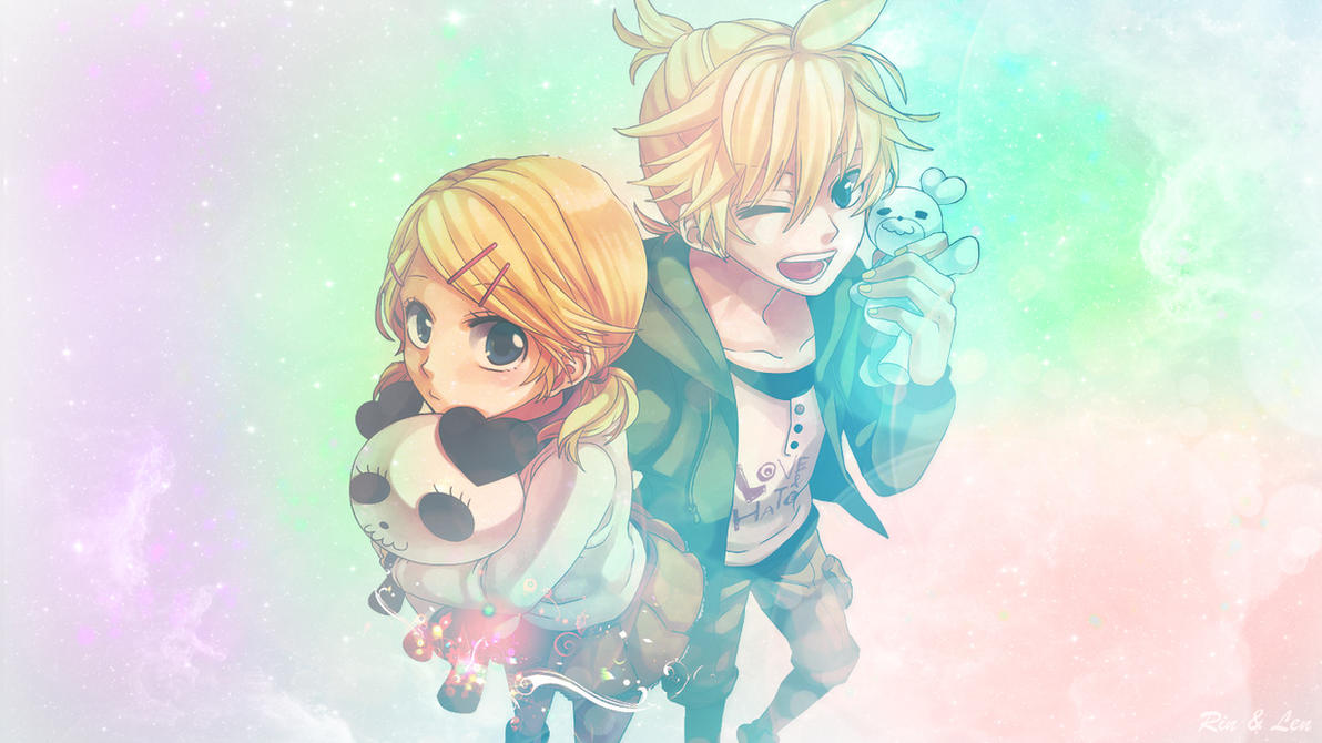 Wallpaper Rin and Len Vocaloid by Shercilu on DeviantArt