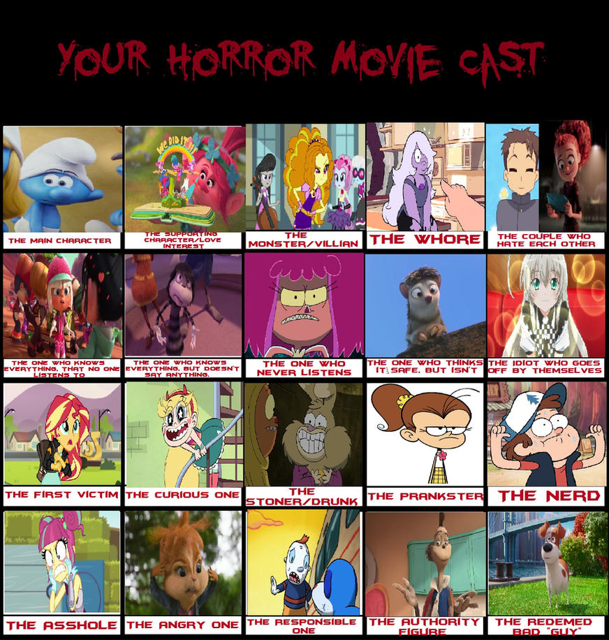 My Horror Movie Cast Meme by YukiSatash01 on DeviantArt
