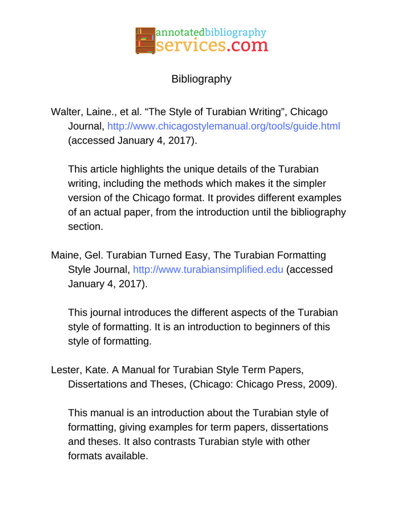 example of annotated bibliography turabian style