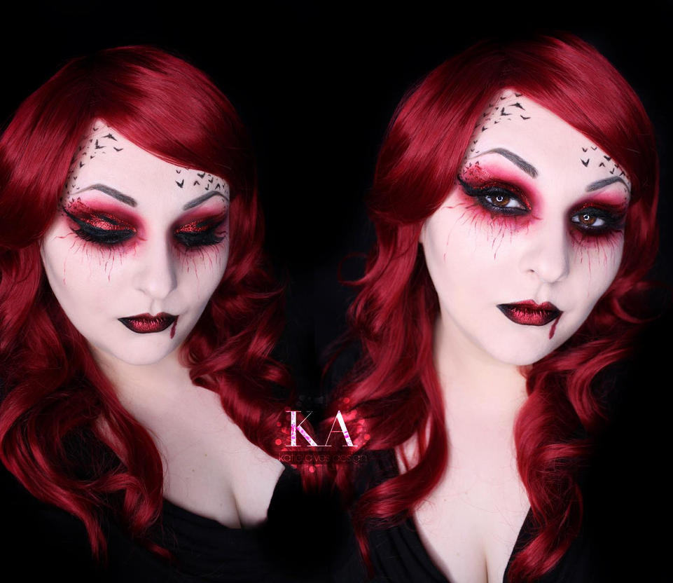 Vampire Halloween Makeup w/ Tutorial by KatieAlves on DeviantArt