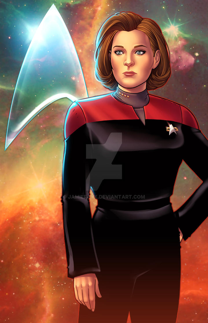 Captain Kathryn Janeway Star Trek Voyager by JamieFayX