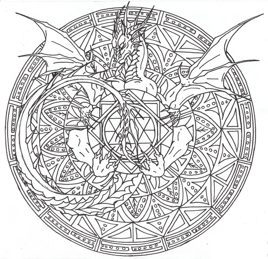 Dragon Mandala 2 by Airegon
