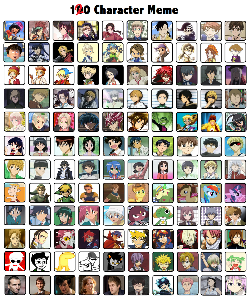 100 Characters Meme Plus 20 by LeafblazeLieksTacos on DeviantArt