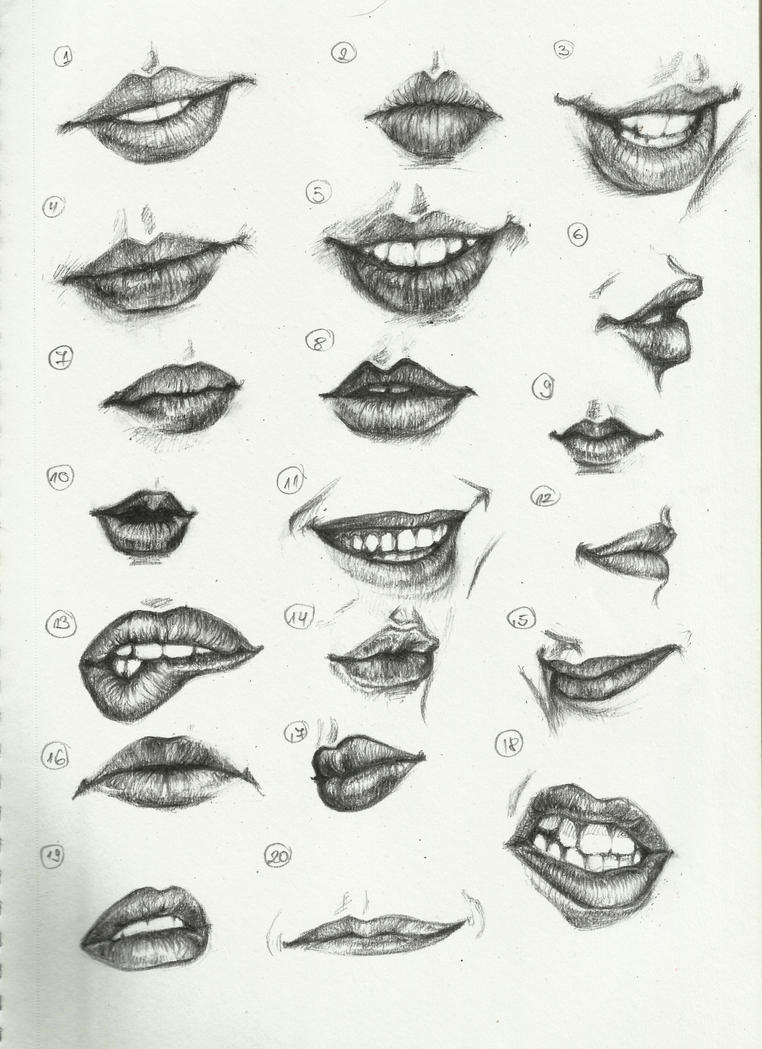 How to draw a girls lips episode 1