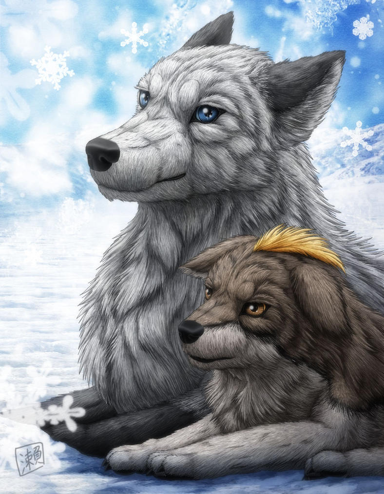 Snowy Wolf by SheltieWolf