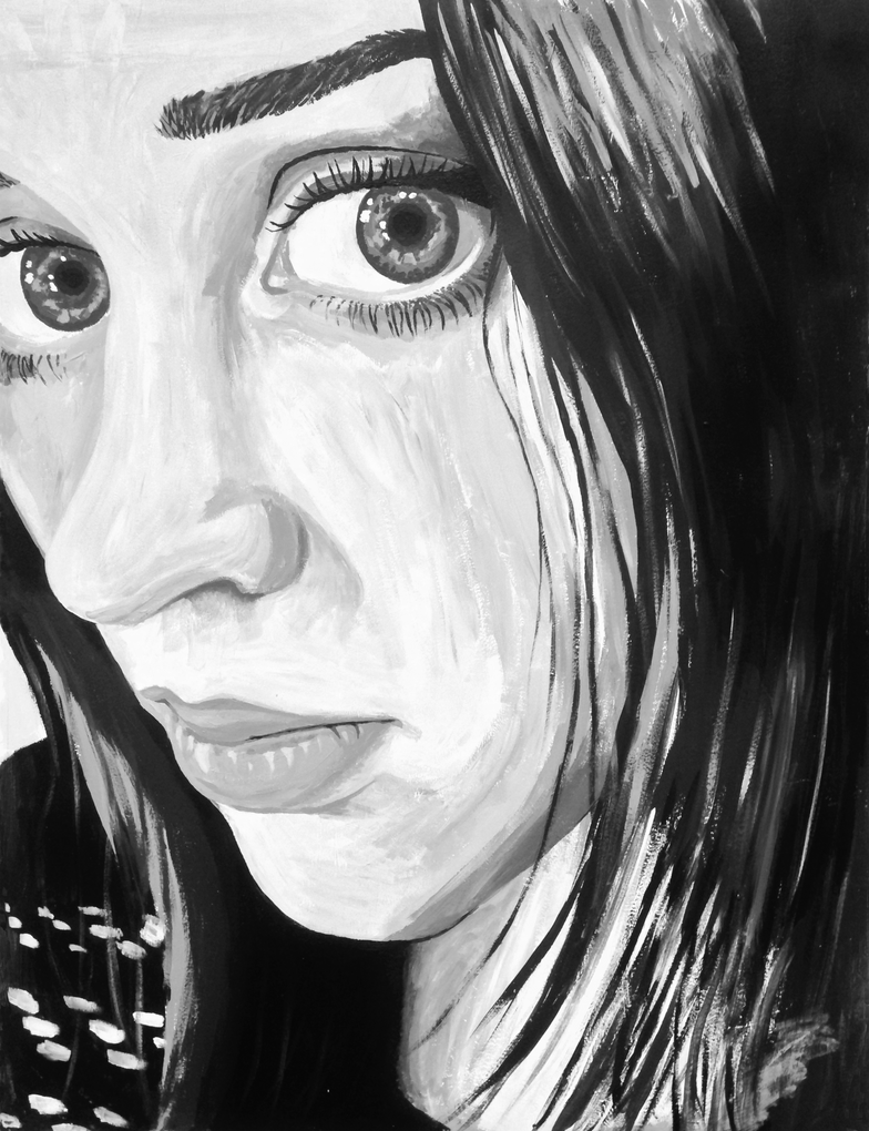 Black & White Self Portrait, 2015