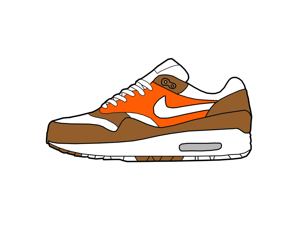 Nike Air Max 1 Brown/Hazard Orange by MattisamazingPS on DeviantArt