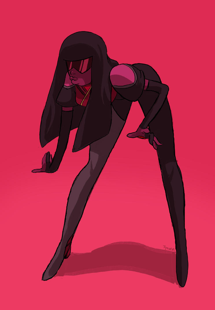 I didn't like Steven Universe at the beginning, but then it happen to be really cool Garnet's design from Pilot episode