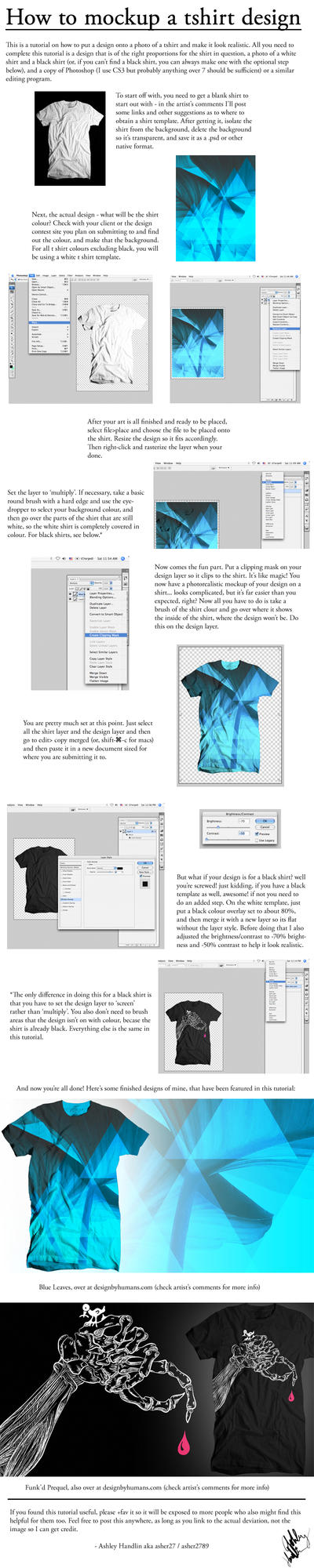 Download T shirt mockup tutorial by asher27 on DeviantArt
