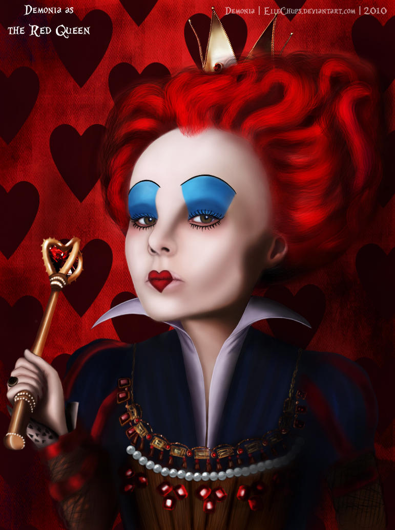 Demonia as the Red Queen by ElleChups on DeviantArt