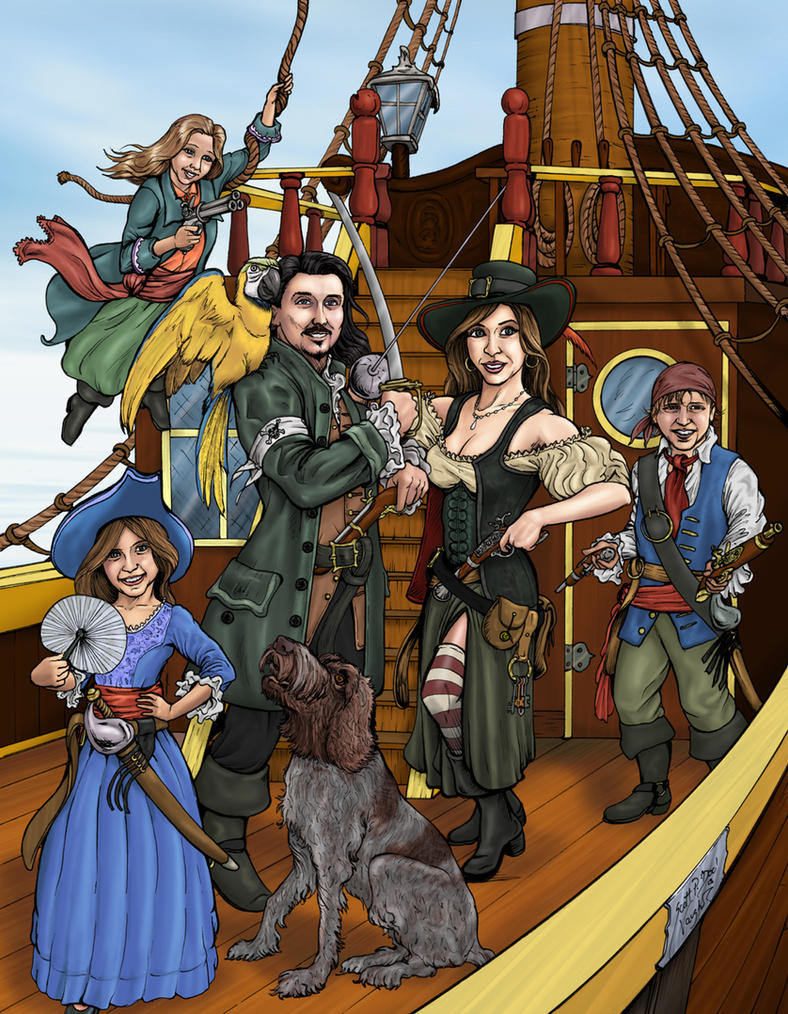 Pirate Family Commission by DocRedfield on DeviantArt
