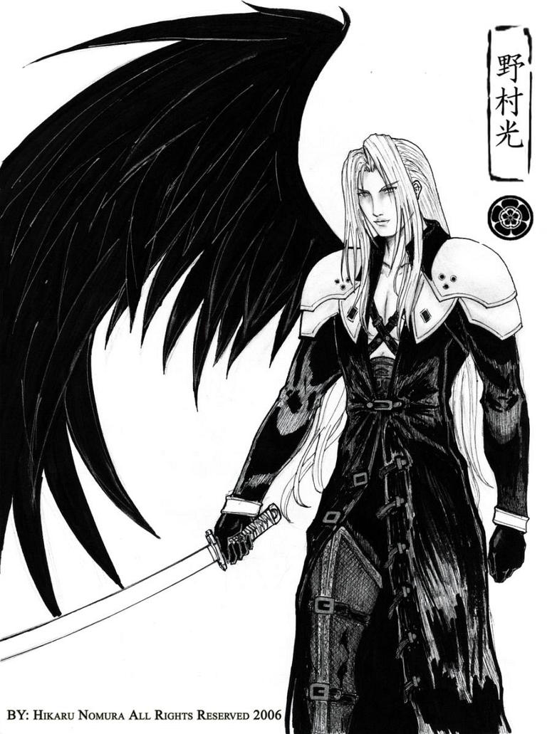Sephiroth: One Winged Angel by Hikaru-Ryuuen on DeviantArt