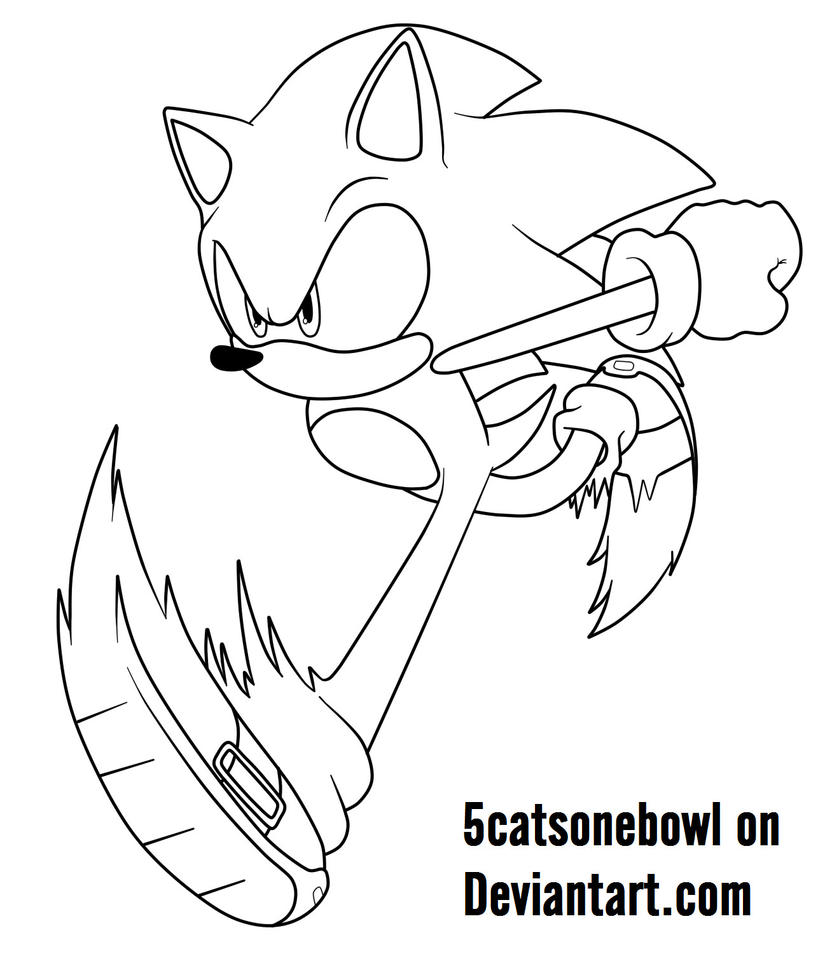 Sonic the hedgehog [FREE LINE ART] by 5catsonebowl on DeviantArt