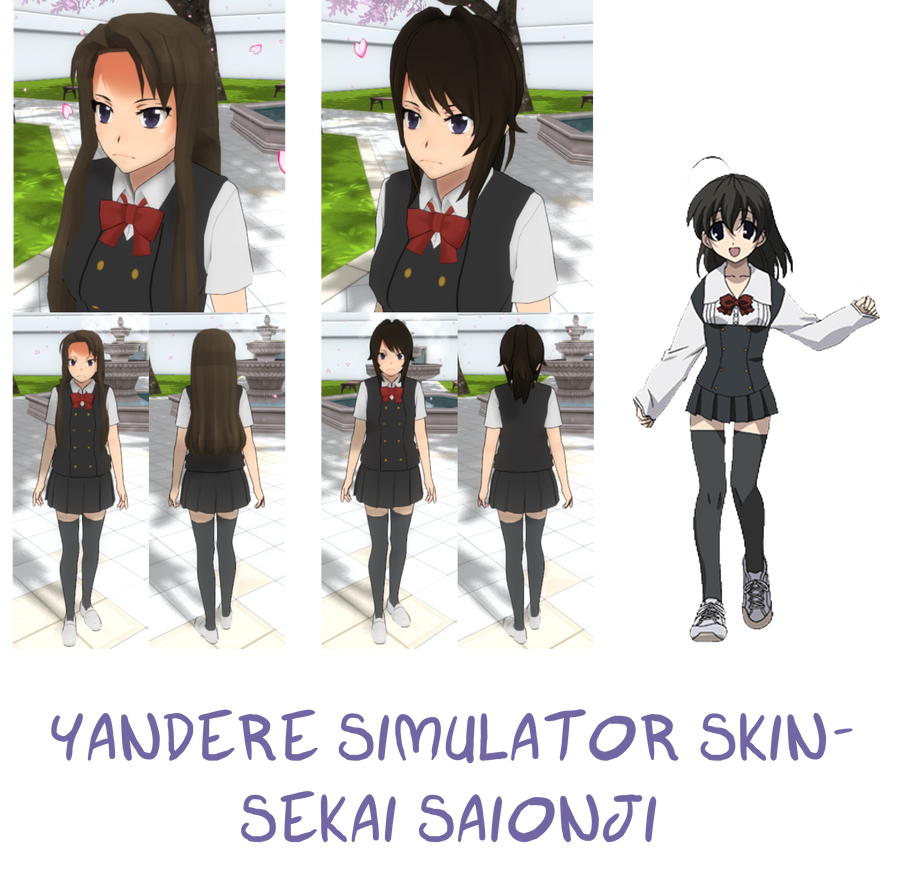 Yandere Simulator- Sekai Saionji Skin by ImaginaryAlchemist on DeviantArt