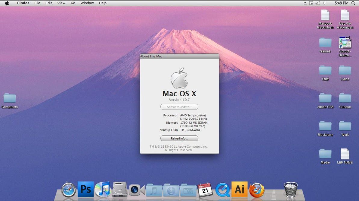 Mac os x free download for windows 7