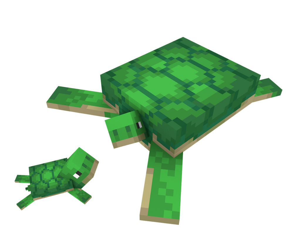 Minecraft turtle rig for Blender SOON download by Elcruellfable on