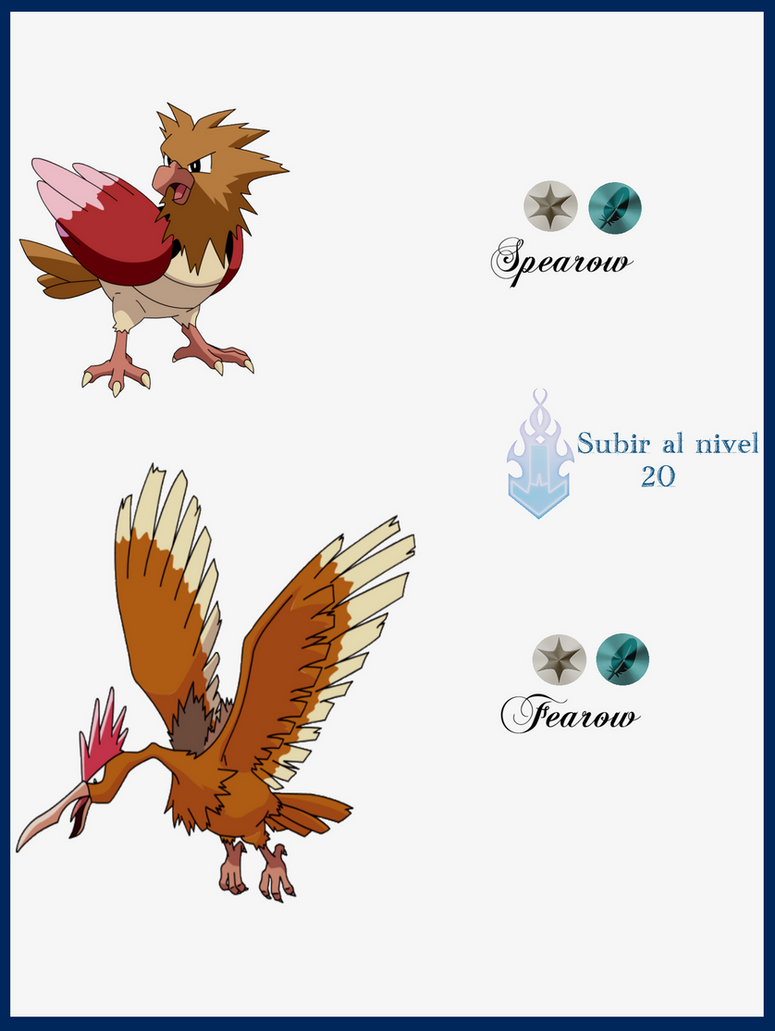Pokemon Spearow Evolution Chart