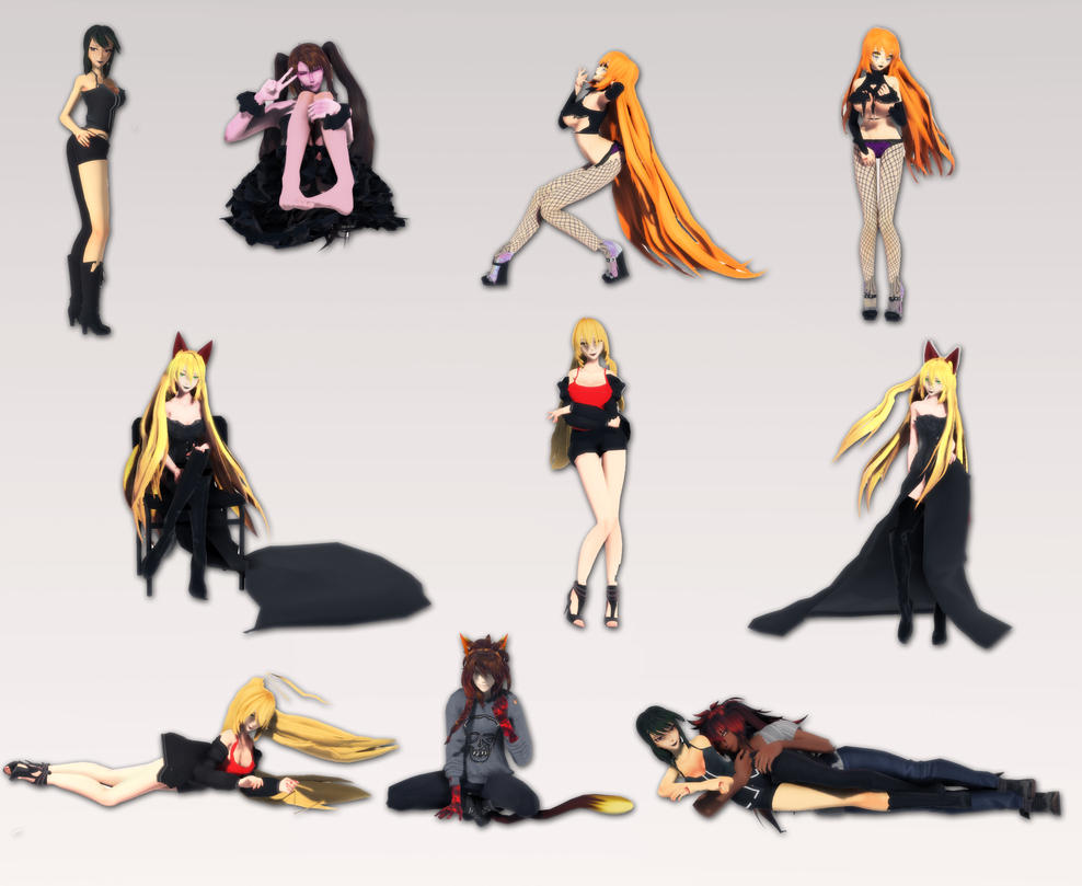 [MMD Pose DL] Sexy Pose Pack II - Download by AimeeSa on 