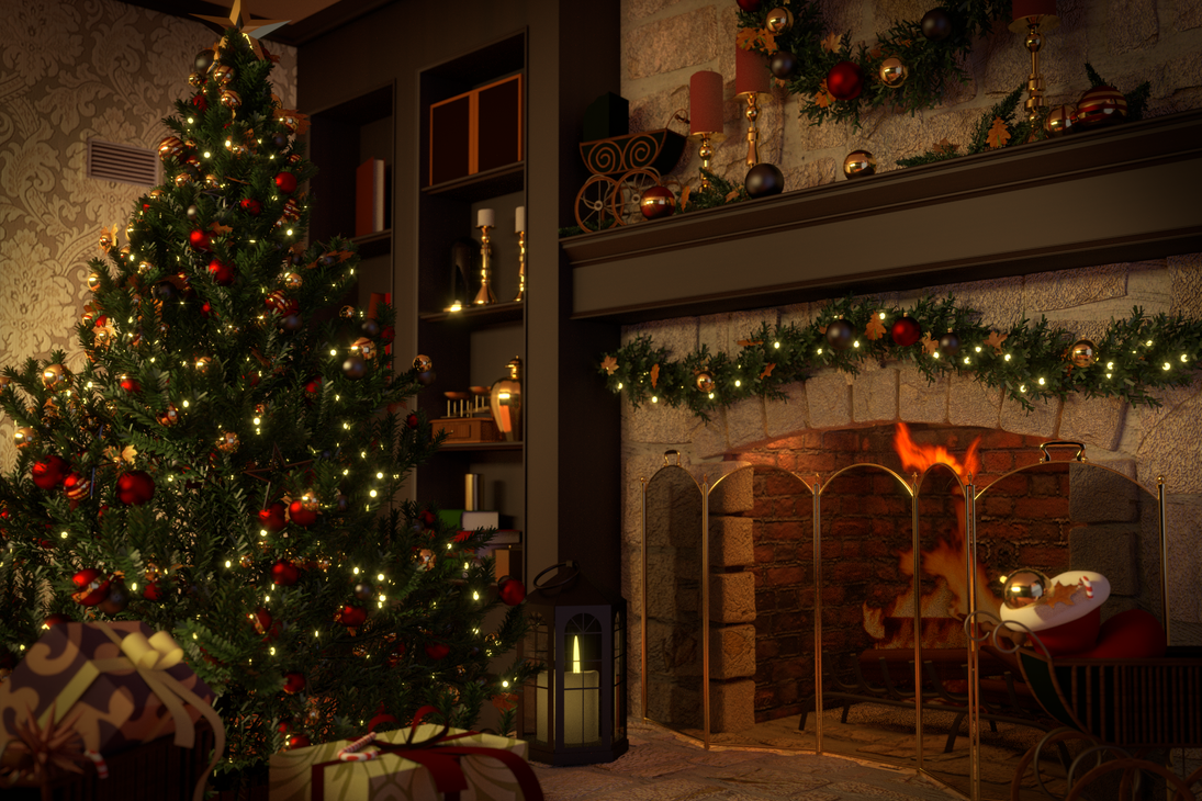 Christmas Scene by Falksen on DeviantArt