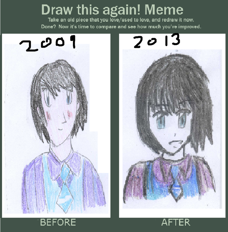 Draw This Again Meme Anime School Girl By Fran48 On DeviantArt