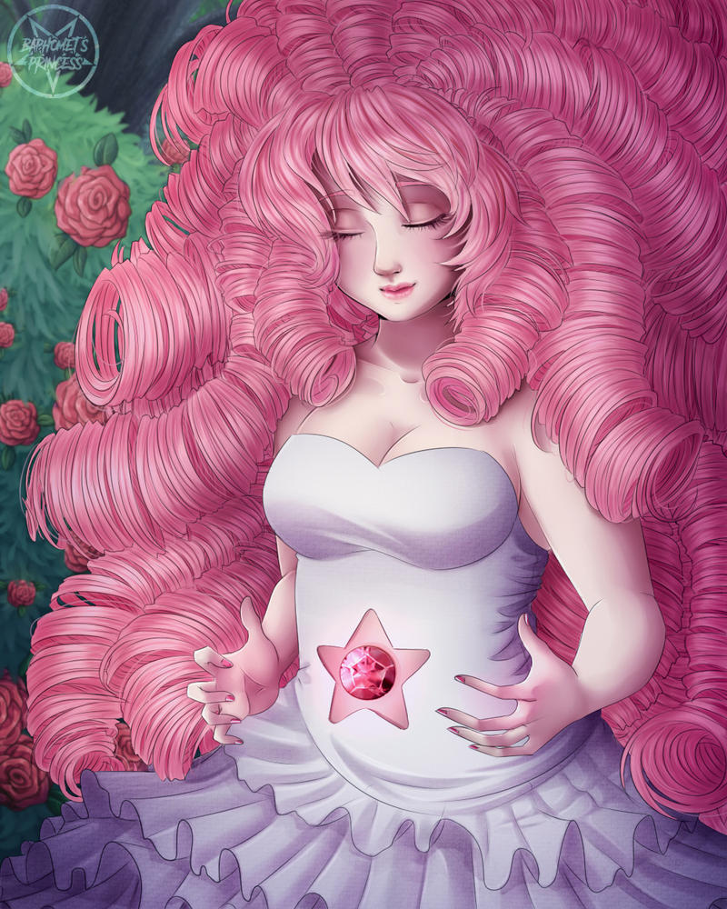 SPEEDPAINT Pink mom! Steven Universe is my favorite serie in this moment Rose is sooooo beautiful   Fanart by © Princess-of-Baphomet