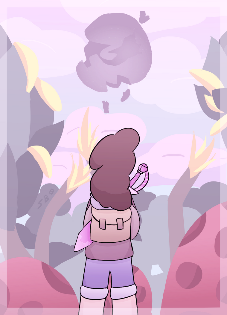 Sorry its so rushed I just got tired of drawing so I ditched most of the shading and stuff - I tried to add more pinks to fit the Steven Universe theme. But anyways the Jungle Moon episode just cam...