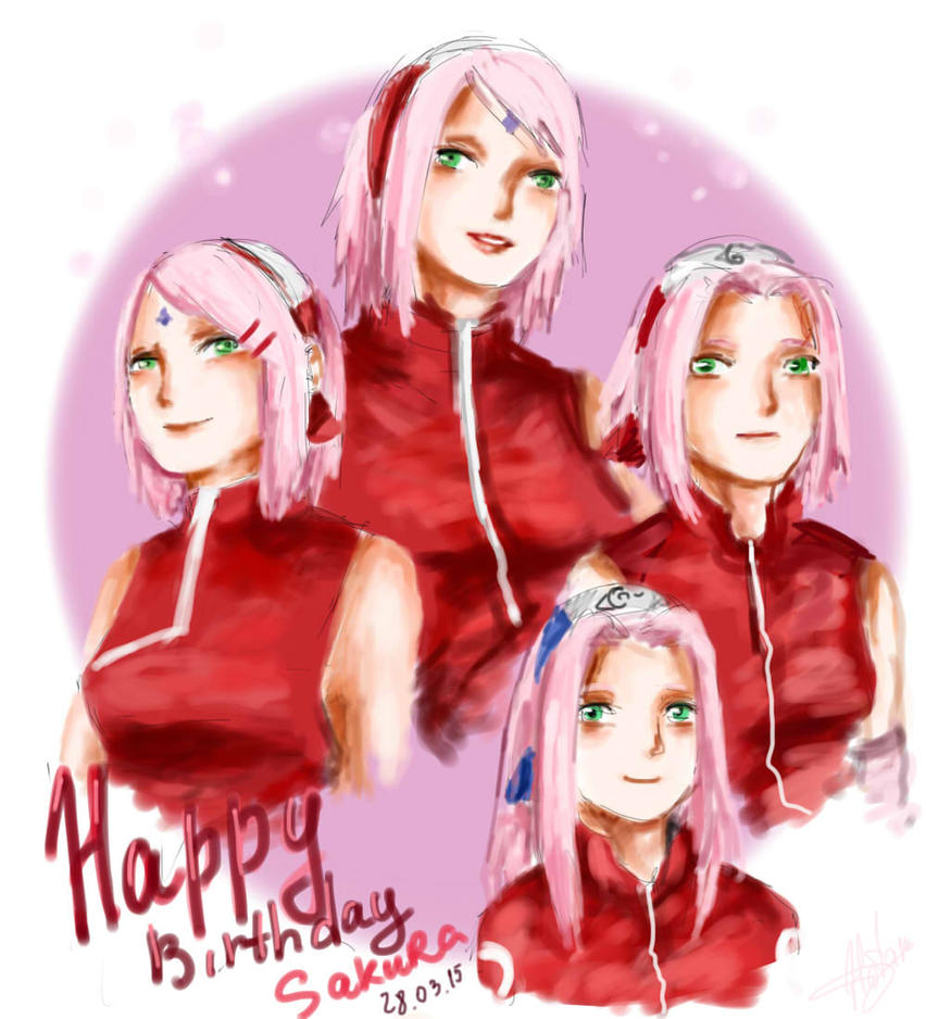 Happy Birthday Sakura Haruno by HotaruTanaka on DeviantArt