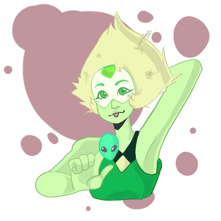 A simple peridot drawing Peridot is from Steven Universe
