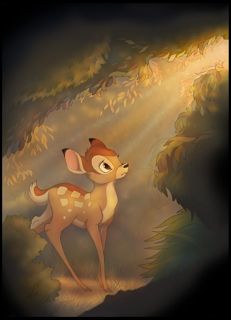 [Kuchiyose] Shika (Construção) Bambi_in_the_light_by_rexking