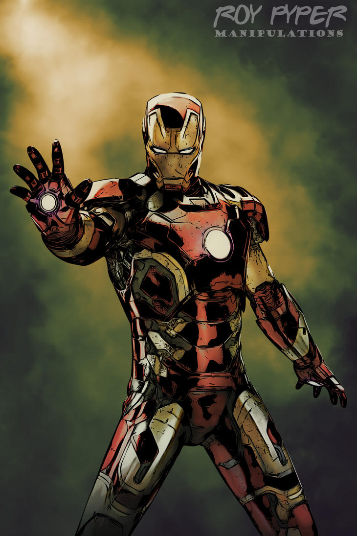 avengers iron man comic book art editnerdboy69 on