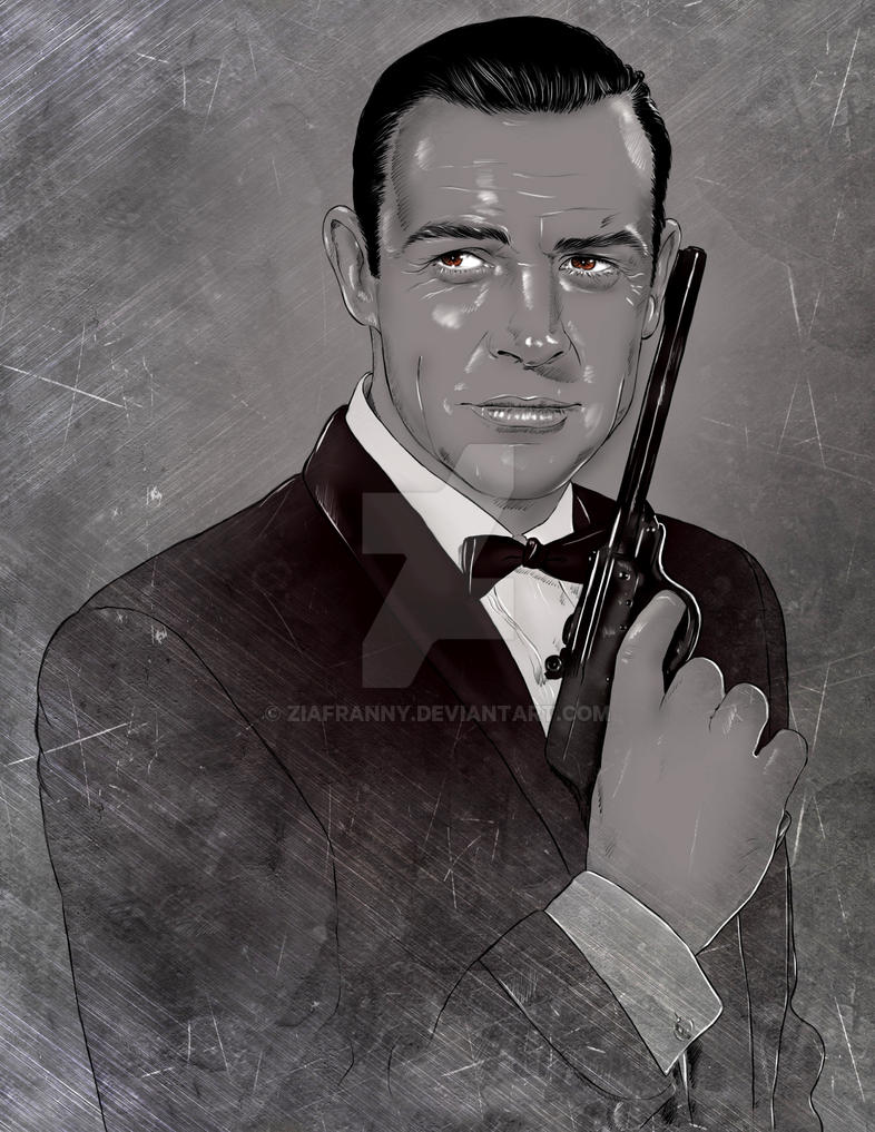 James Bond Connery by Francesca Benevento by ZiaFranny on DeviantArt