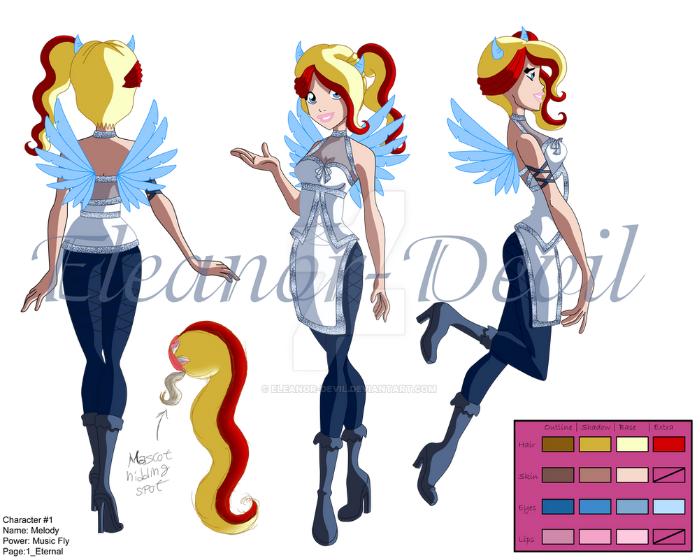 Melody Character Design 1 by Eleanor-Devil on DeviantArt