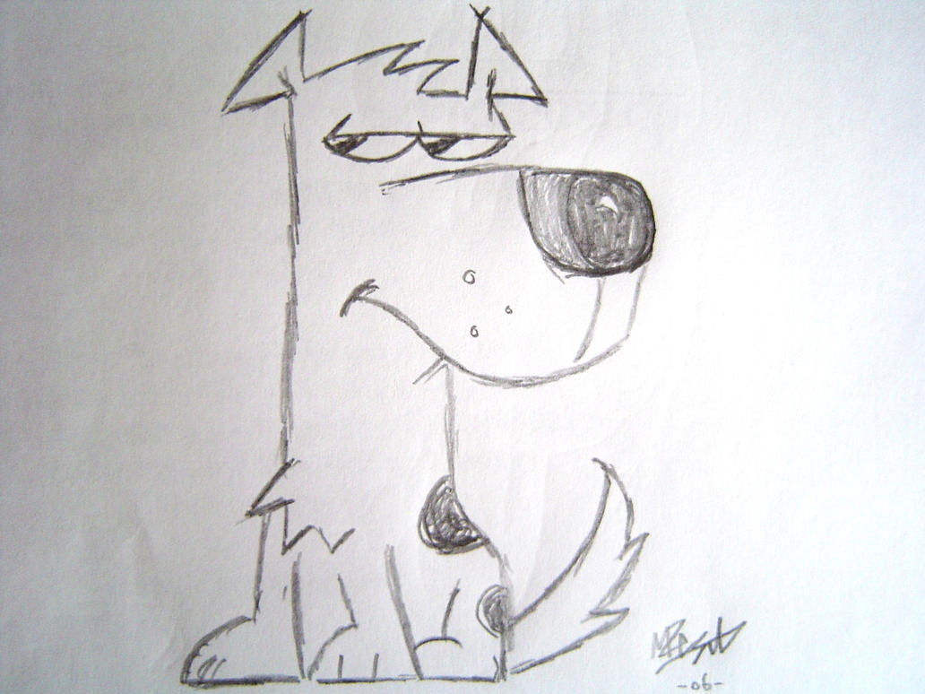 Cartoon dog sketch by m2r007 on DeviantArt