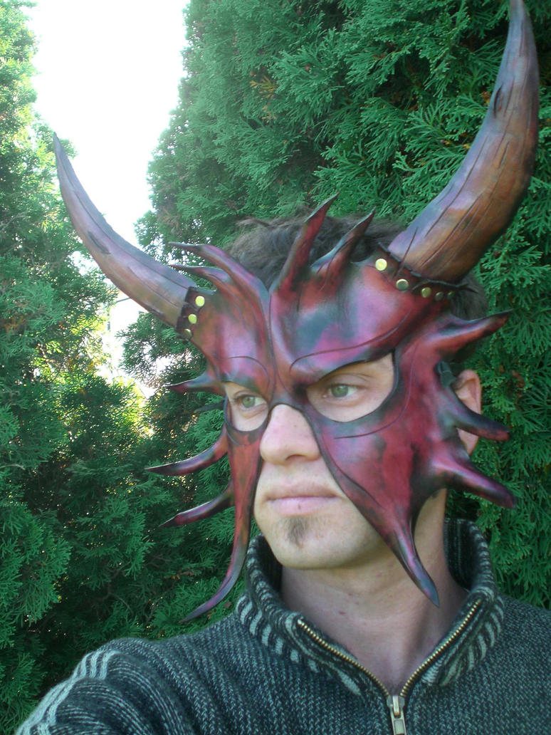 Horned Devil Leather Mask1 by Skinz-N-Hydez on DeviantArt