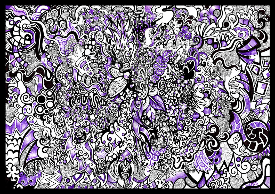 Black n White  Purple  Pattern  by Zyari on DeviantArt
