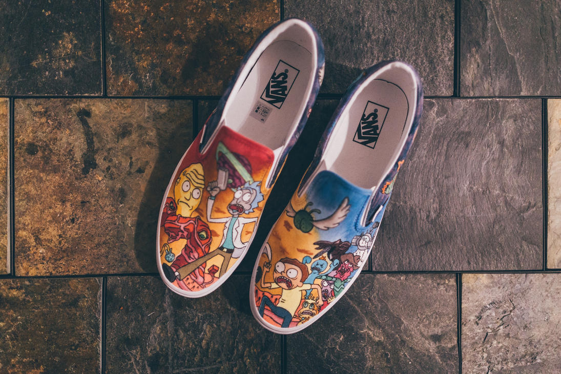 Rick and Morty Vans by Nykeria on DeviantArt