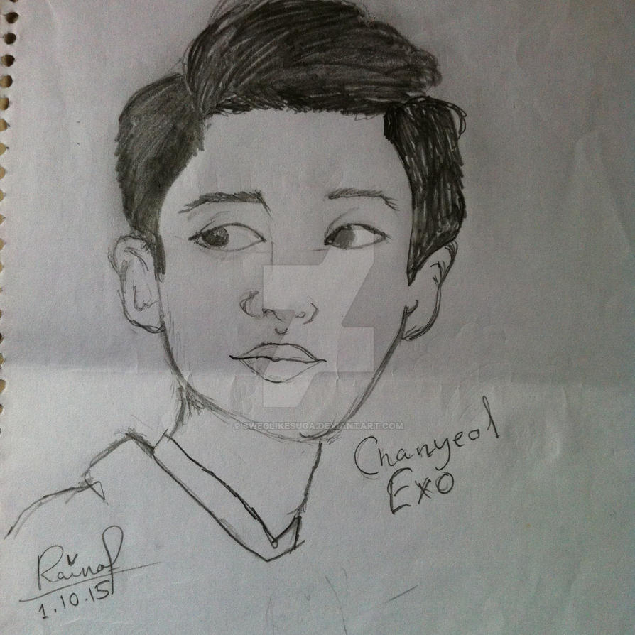 Exo Park Chanyeol Sketch By Sweglikesuga On DeviantArt