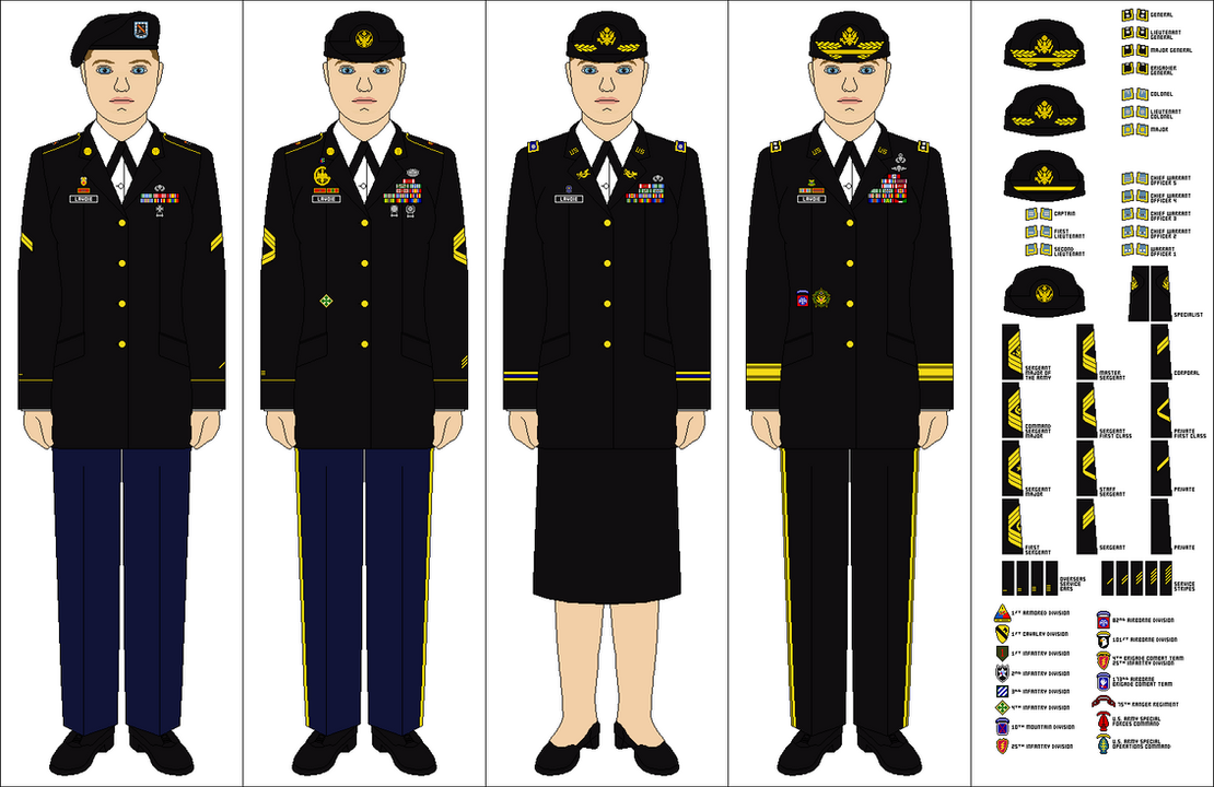 US Army Female Class A Service Uniform by Tenue-de-canada on DeviantArt