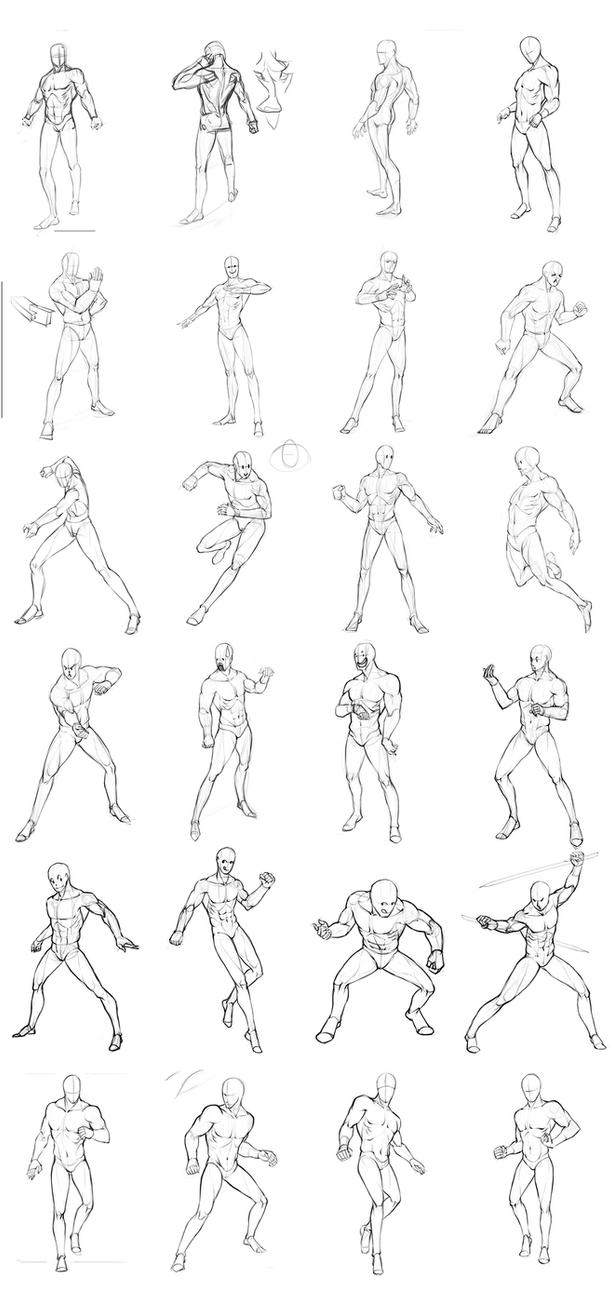 male poses chart 02 by THEONEG on DeviantArt