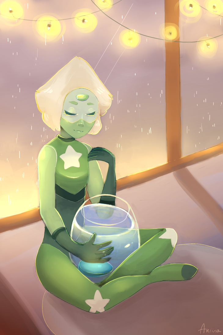Heyy i'm back from another hiatus lmao my internet got cut off for a bit. So I drew Peri waiting for Lapis to reform. It was a lot of fun to create her new outfit. :> Hope you like it!