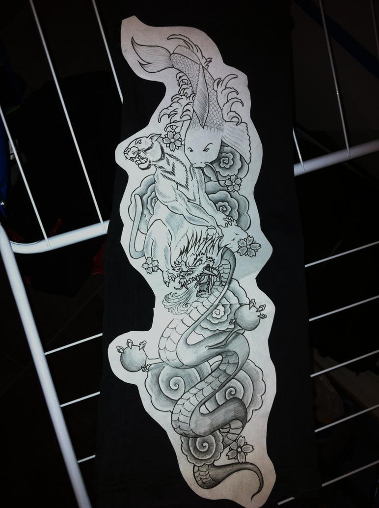 Tattoo sleeve sketch by THISISAPES on DeviantArt