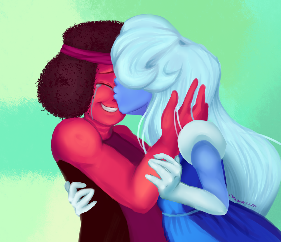 Oh my gosh I loved this episode of Steven Universe ;o; I had to have a go at drawing Ruby and Sapphire.