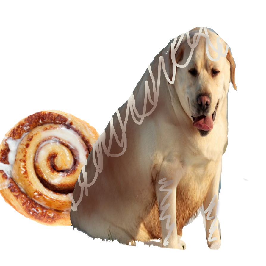 Fat Dog With Cinnamon Roll Tail by CuteBudgies on DeviantArt