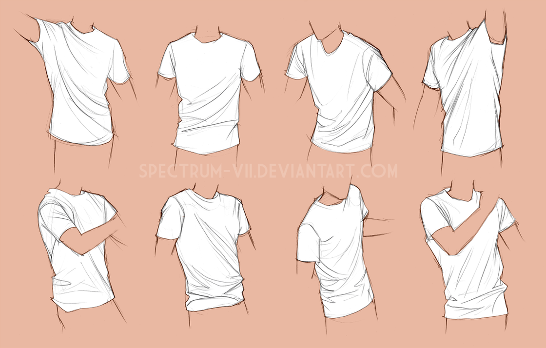 Clothing study shirts by SpectrumVII on DeviantArt