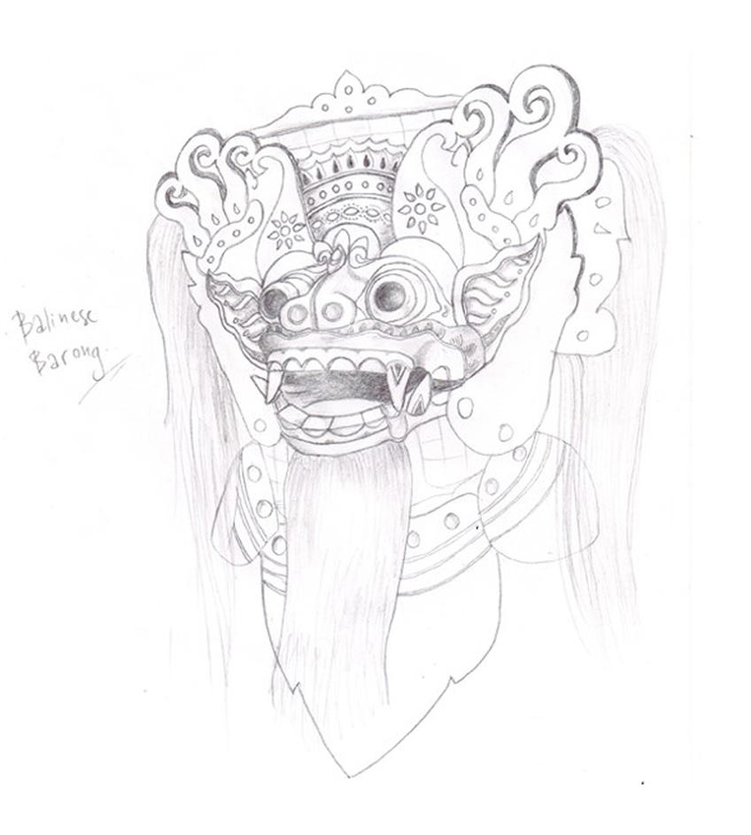 Balinese Barong Sketch By Faqeeh On DeviantArt